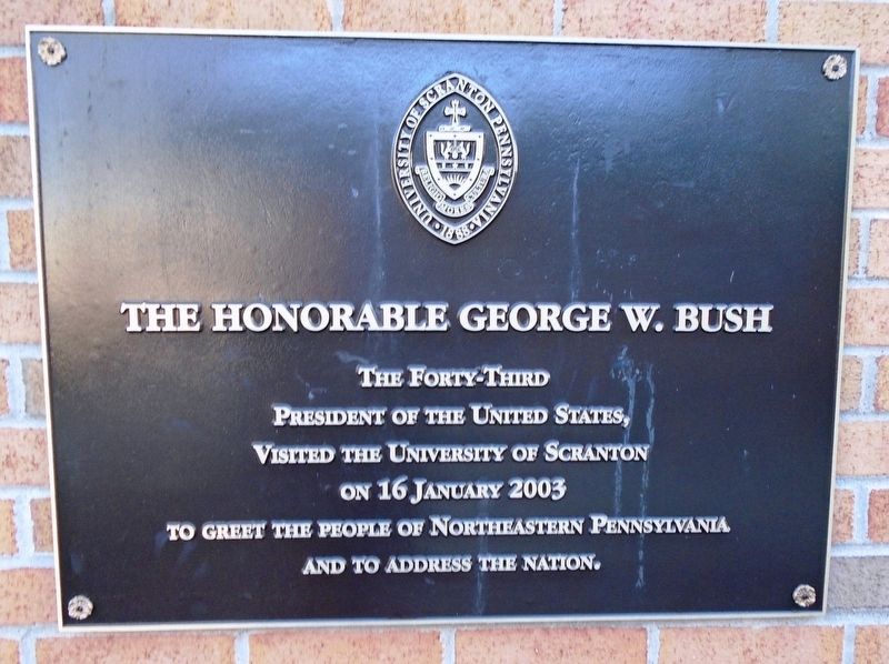 The Honorable George W. Bush Marker image. Click for full size.