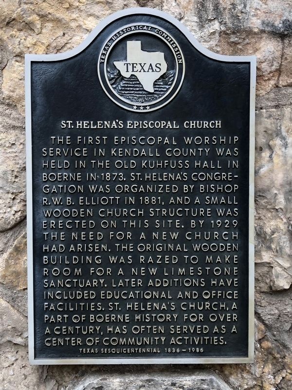 St. Helena's Episcopal Church Marker image. Click for full size.
