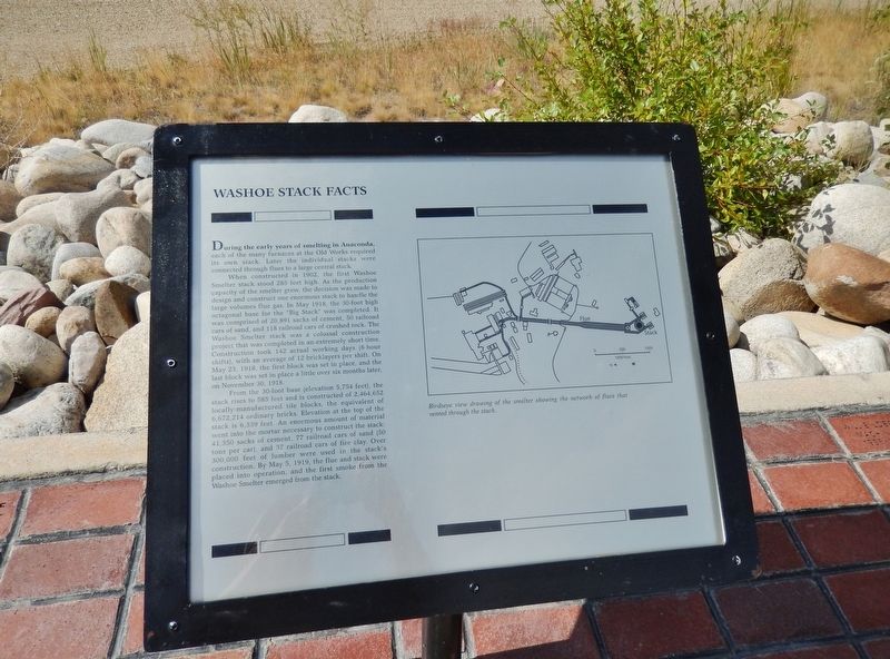 Washoe Stack Facts Marker (<i>wide view</i>) image. Click for full size.