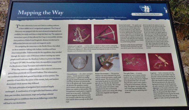 Mapping the Way Marker. Click for full size. Mapping the Way Marker image. Click for full size.