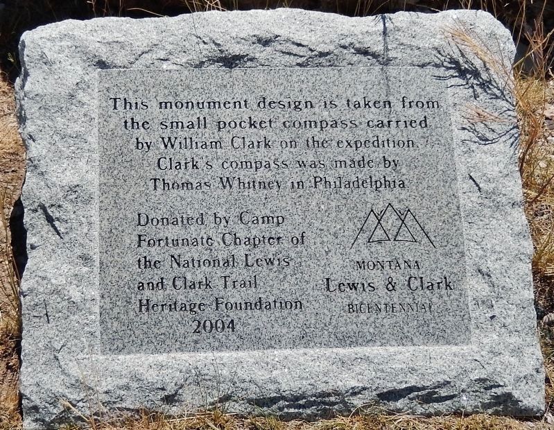 Clark Pocket Compass Monument Marker image. Click for full size.