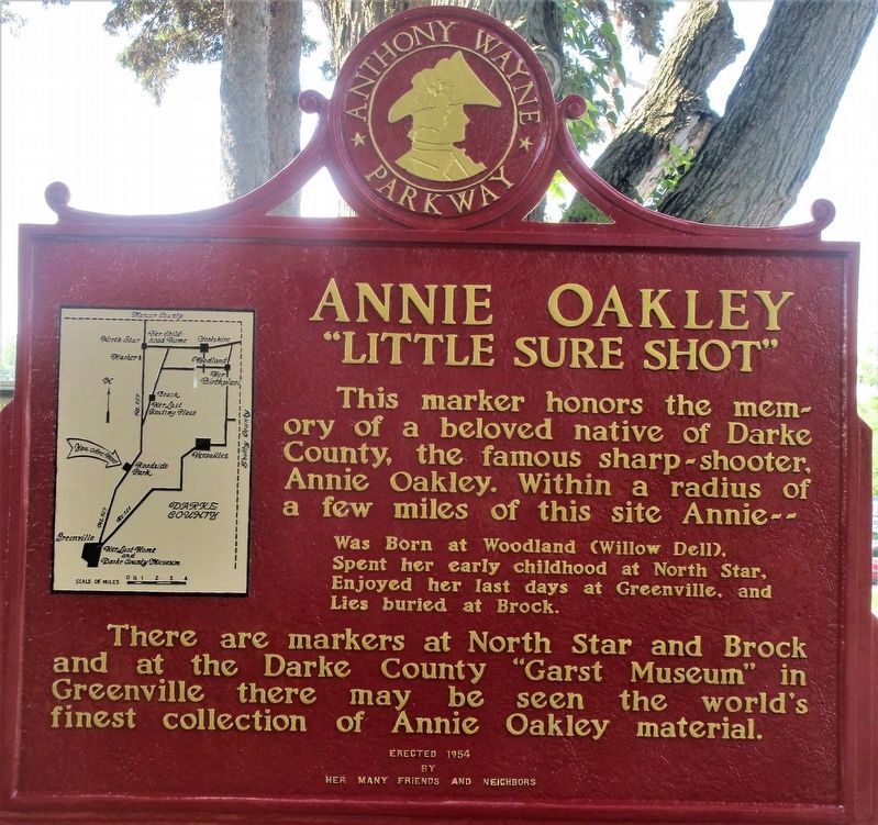 Annie Oakley Marker image. Click for full size.