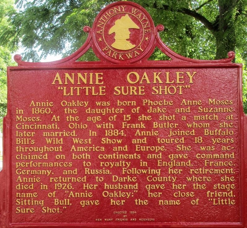 Annie Oakley Marker image, Touch for more information