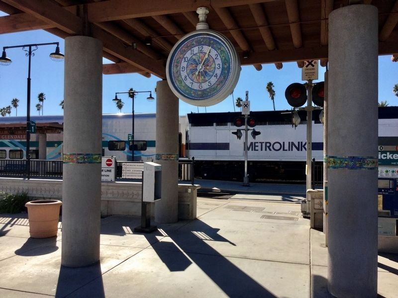Glendale Metrolink Station and Clock. Click for full size. Glendale Metrolink Station and Clock image. Click for full size.
