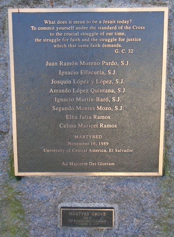 Martyrs' Grove Marker. Click for full size. Martyrs' Grove Marker image. Click for full size.