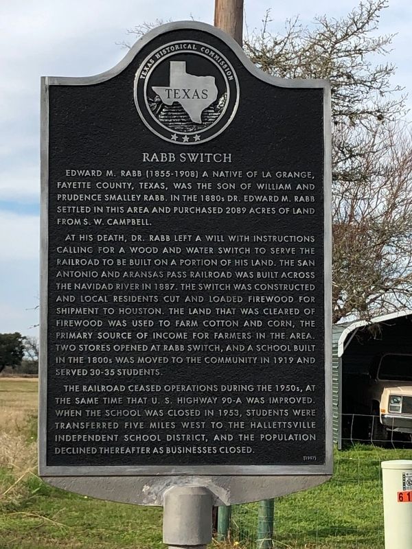 Rabb Switch Marker image. Click for full size.