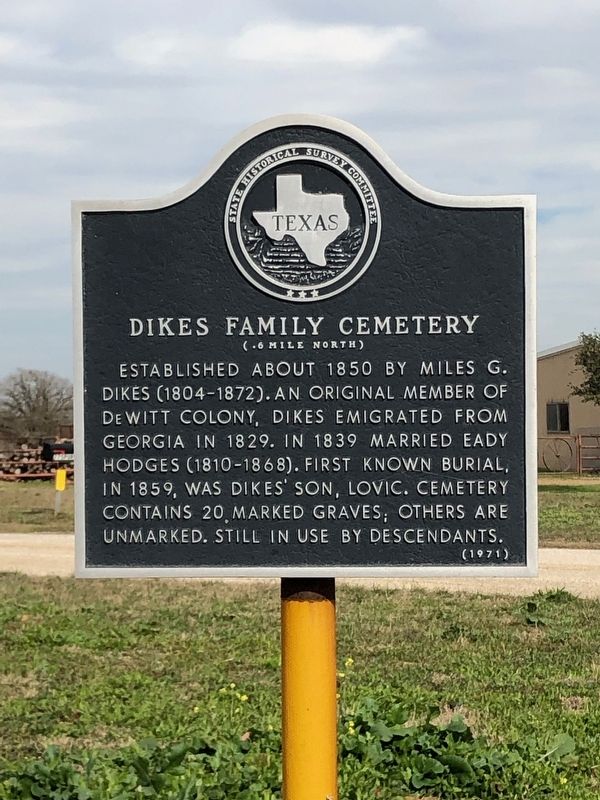 Dikes Family Cemetery Marker image. Click for full size.