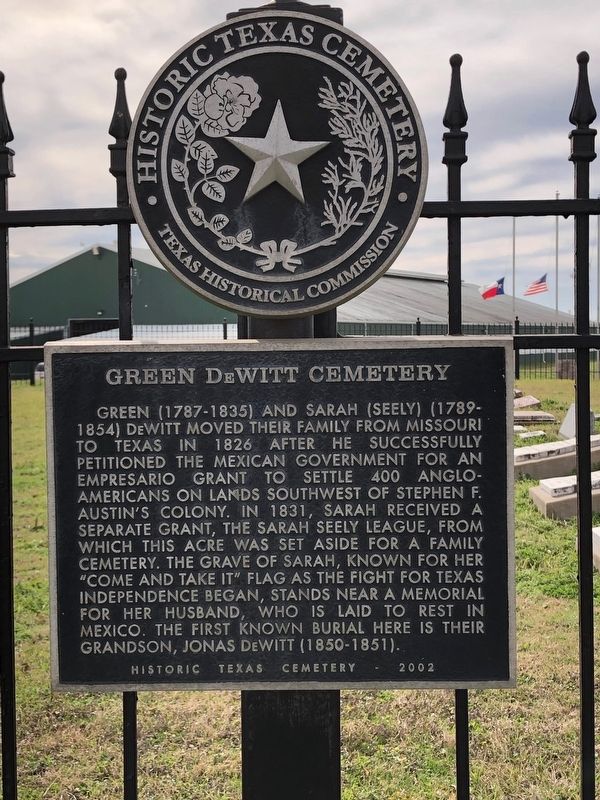 Green Dewitt Cemetery Marker image. Click for full size.
