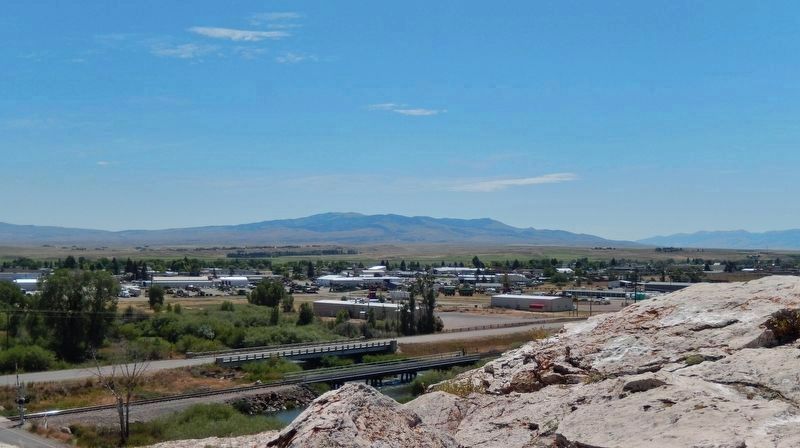 Clark Lookout view east toward the Sweetwater and Ruby mountain ranges. Click for full size. Clark Lookout view east toward the Sweetwater and Ruby mountain ranges image. Click for full size.