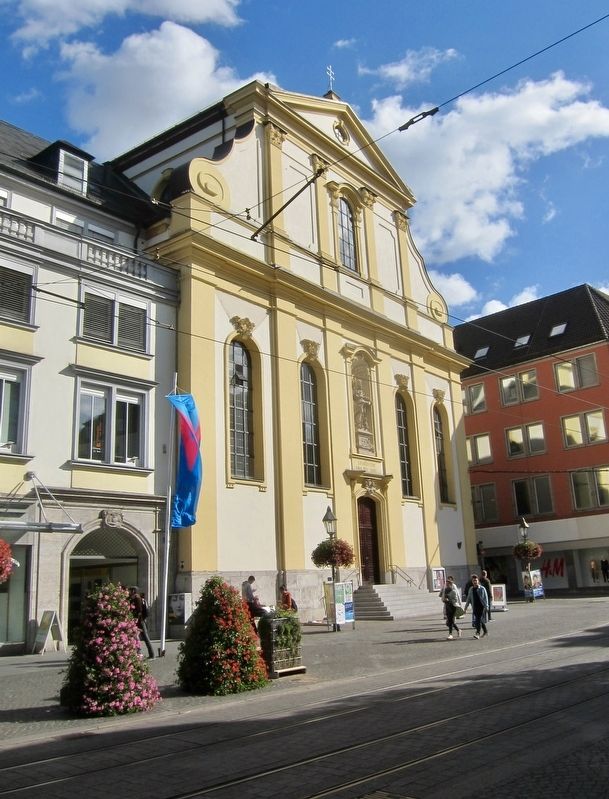 Augustiner Kirche / Church of St. Augustine and Marker. Click for full size. Augustiner Kirche / Church of St. Augustine and Marker image. Click for full size.