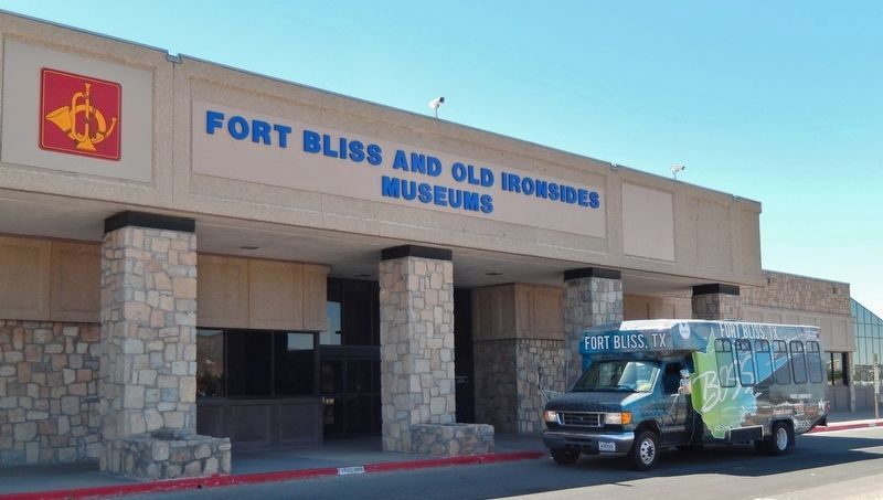 Fort Bliss & Old Ironsides Museum Entrance (<i>located near marker</i>). Click for full size. Fort Bliss & Old Ironsides Museum Entrance (<i>located near marker</i>) image. Click for full size.