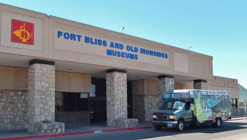 Fort Bliss & Old Ironsides Museum Entrance (<i>located near marker</i>) image. Click for full size.