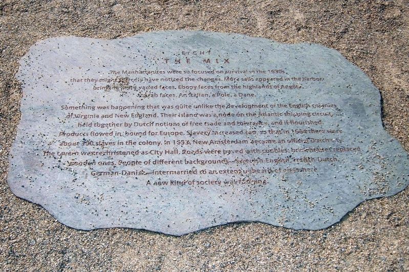 New Amsterdam Plein: Eight Marker. Click for full size. New Amsterdam Plein: Eight Marker image. Click for full size.