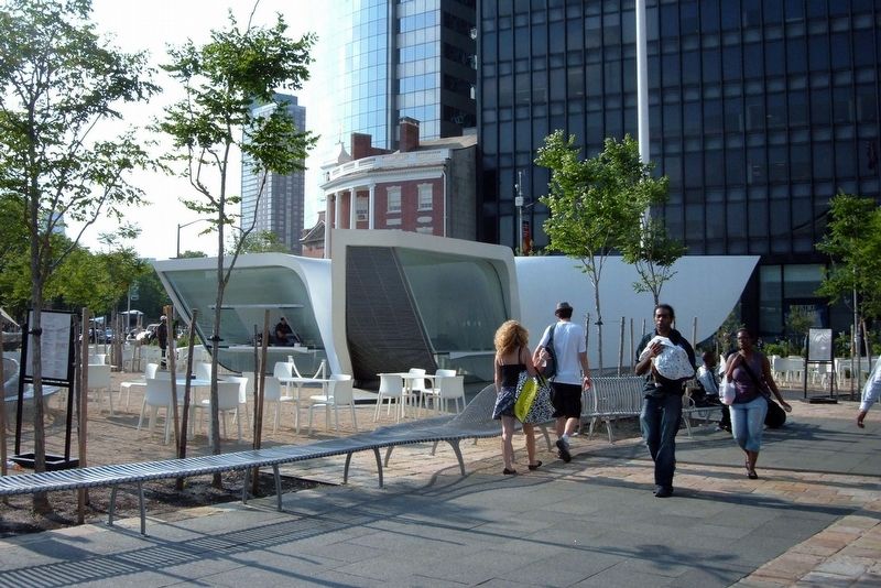 New Amsterdam Plein and Pavilion. Click for full size. New Amsterdam Plein and Pavilion image. Click for full size.