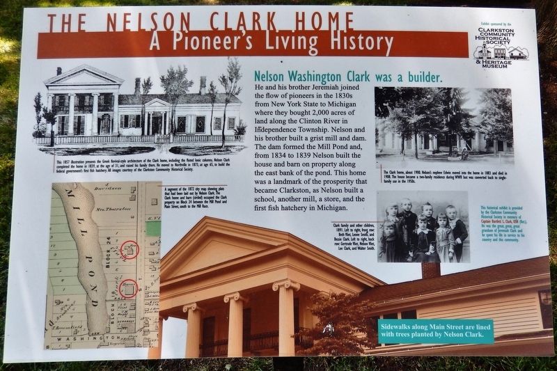 The Nelson Clark Home Marker image. Click for full size.