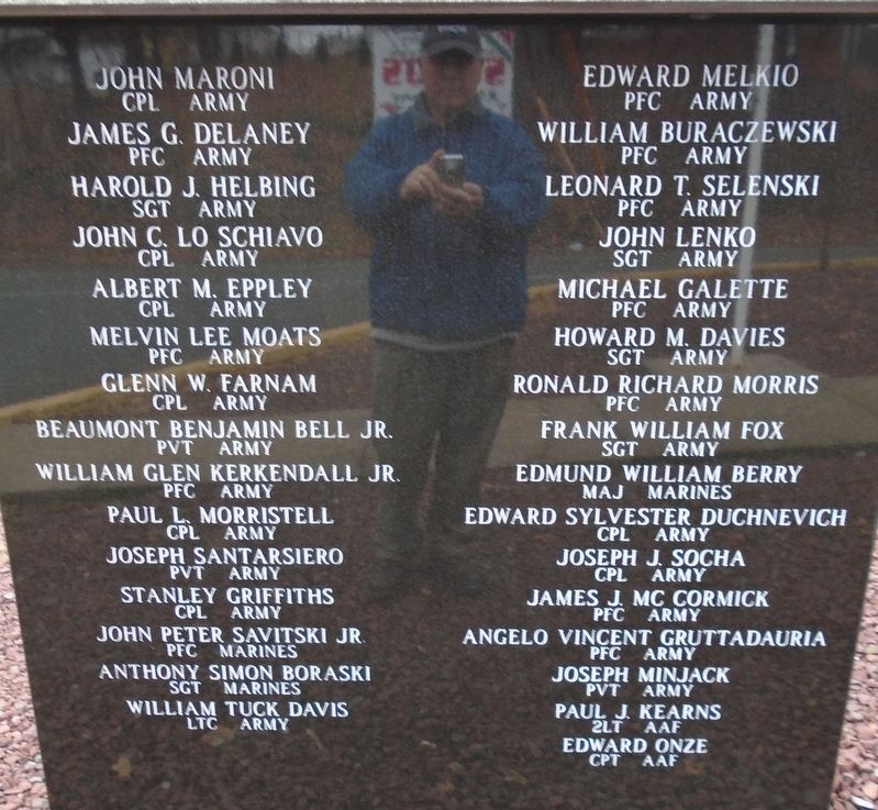 Lackawanna County Korean War Memorial Honored Dead image. Click for full size.
