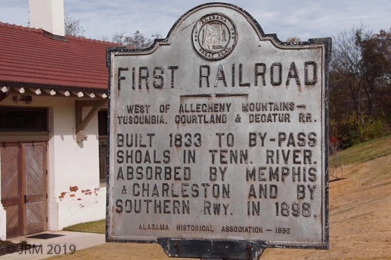 First Railroad Marker image. Click for full size.