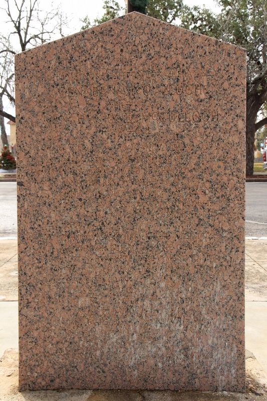 Guadalupe County, C.S.A. Marker Rear. Click for full size. Guadalupe County, C.S.A. Marker Rear image. Click for full size.