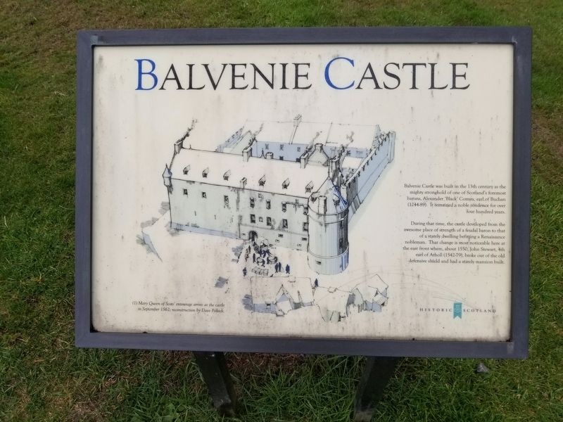 Balvenie Castle Marker. Click for full size. Balvenie Castle Marker image. Click for full size.