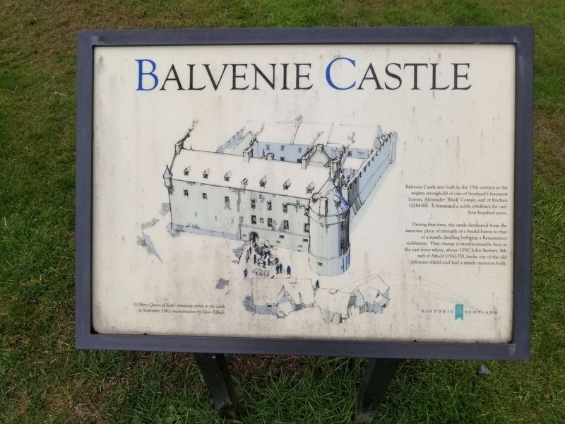 Balvenie Castle Marker image. Click for full size.