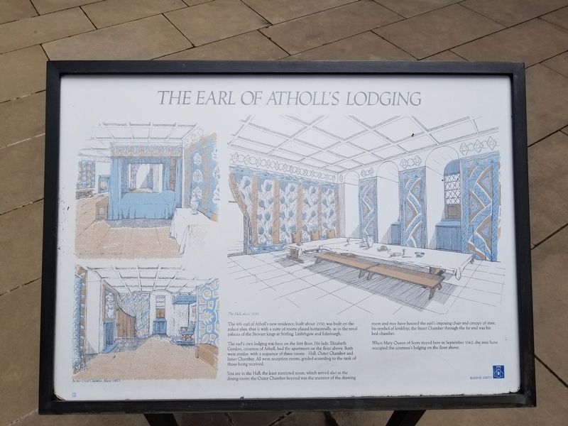 The Earl of Atholls Lodging Marker image. Click for full size.
