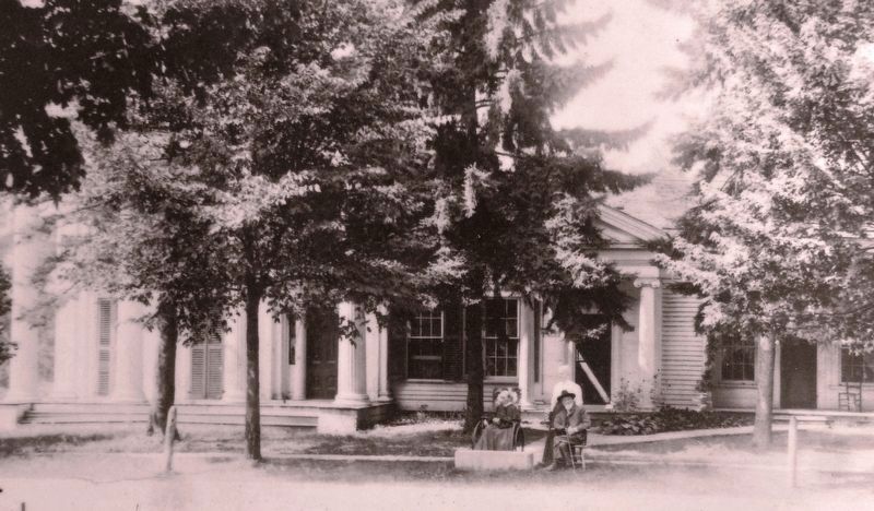 Marker detail: The Clark home, about 1900 image. Click for full size.