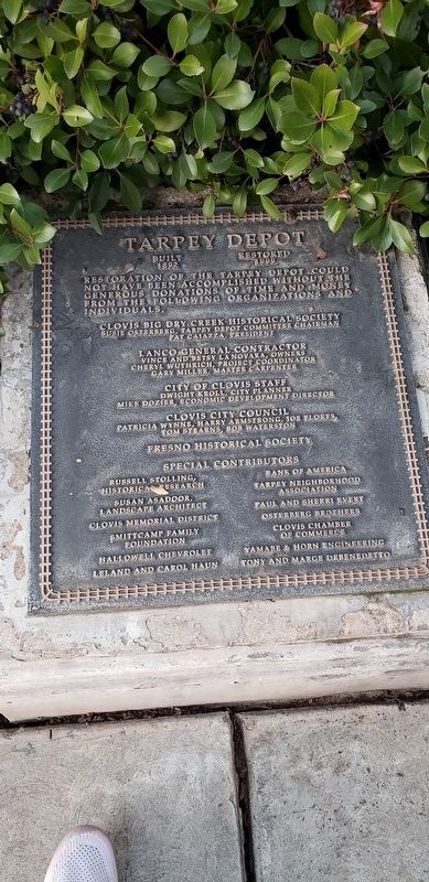 Tarpey Depot Marker. Click for full size. Tarpey Depot Marker image. Click for full size.