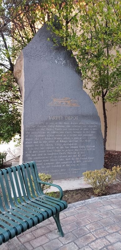 Tarpey Depot Marker. Click for full size. Tarpey Depot Marker image. Click for full size.