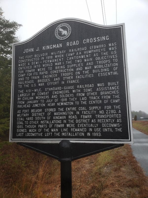 John J. Kingman Road Crossing Marker. Click for full size. John J. Kingman Road Crossing Marker image. Click for full size.