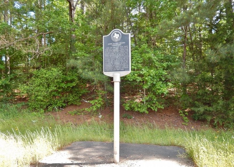 John Robin Heard Cemetery Marker (<i>wide view</i>). Click for full size. John Robin Heard Cemetery Marker (<i>wide view</i>) image. Click for full size.