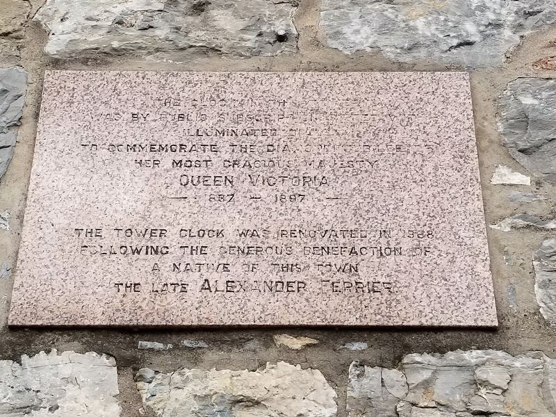 Dufftown Clock Marker. Click for full size. Dufftown Clock Marker image. Click for full size.