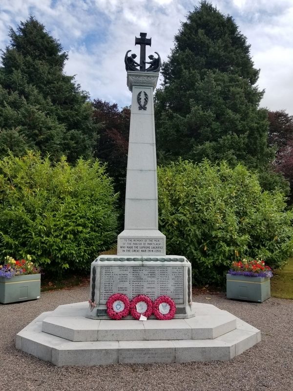 Mortlach Parish War Memorial. Click for full size. Mortlach Parish War Memorial image. Click for full size.