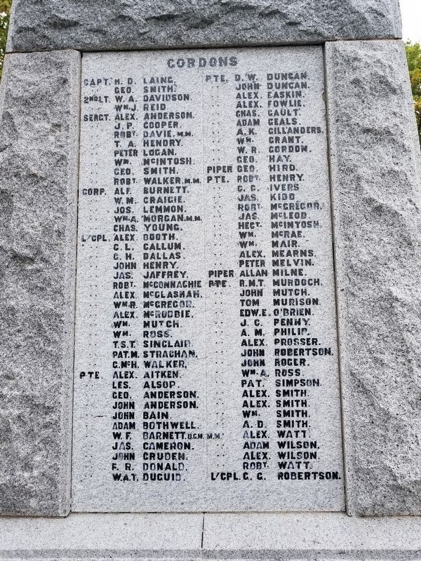 Inverurie War Memorial image. Click for full size.