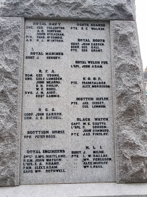 Inverurie War Memorial image. Click for full size.