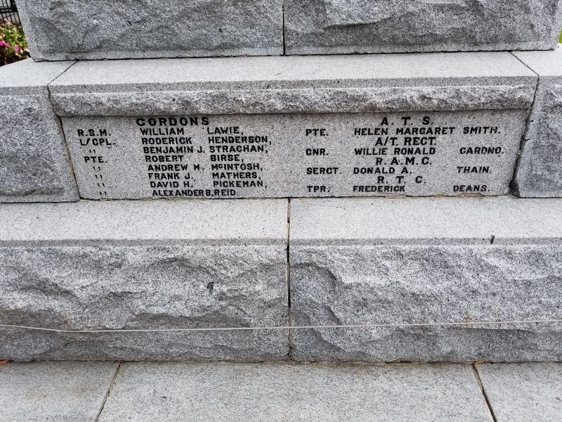 Inverurie War Memorial image. Click for full size.