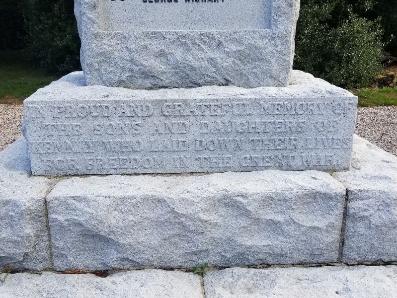 Kemnay War Memorial. Click for full size. Kemnay War Memorial image. Click for full size.