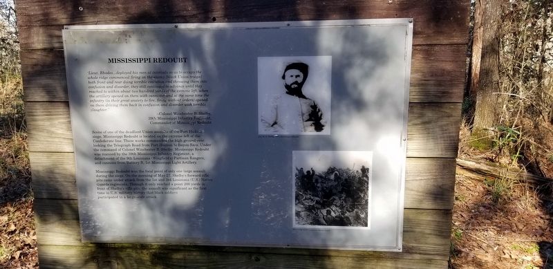 Mississippi Redoubt Marker image. Click for full size.