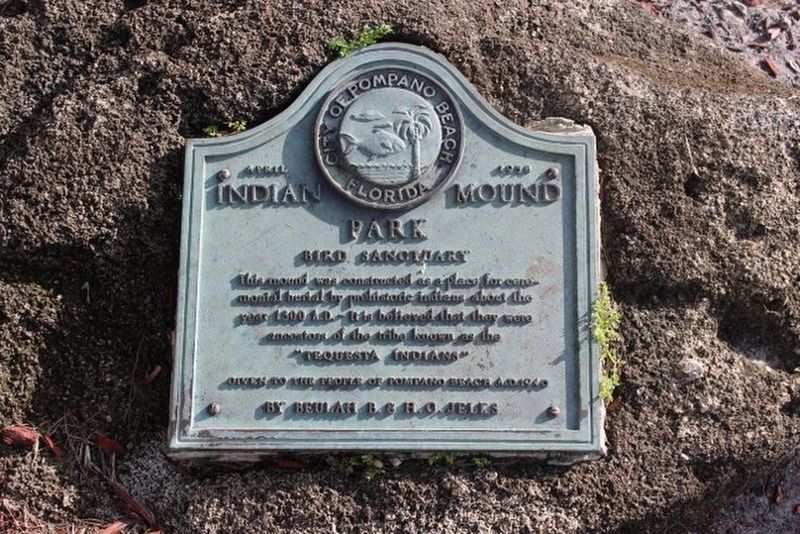 Indian Mound Park Marker image. Click for full size.