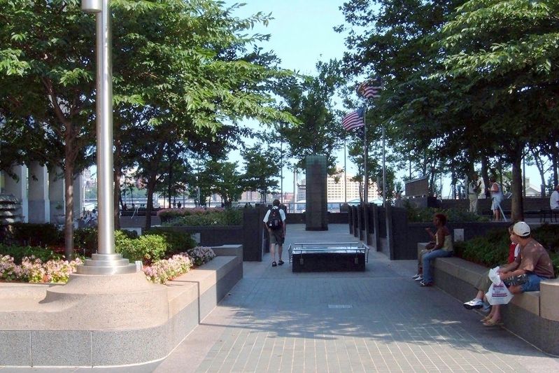 Vietnam Veterans Plaza, Water Street entrance. Click for full size. Vietnam Veterans Plaza, Water Street entrance image. Click for full size.