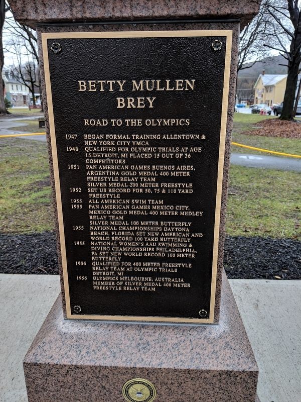 Betty Mullen Brey Marker. Click for full size. Betty Mullen Brey Marker image. Click for full size.