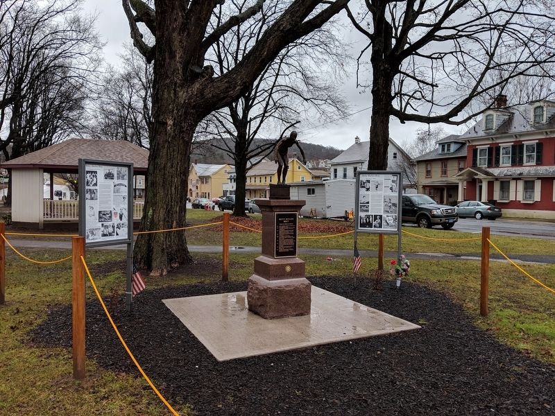 Betty Mullen Brey Statue and Marker. Click for full size. Betty Mullen Brey Statue and Marker image. Click for full size.