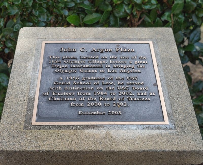 John C. Argue Plaza Tablet image. Click for full size.