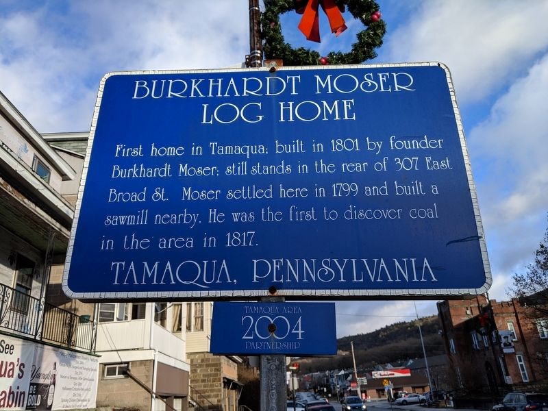 Burkhardt Moser Log Home Marker. Click for full size. Burkhardt Moser Log Home Marker image. Click for full size.