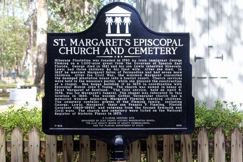 St. Margaret's Episcopal Church and Cemetery Marker image. Click for full size.