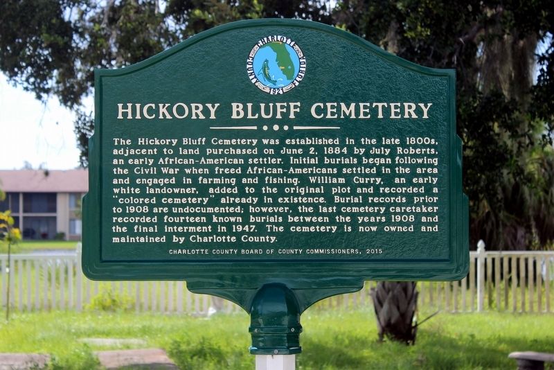 Hickory Bluff Cemetery Marker image. Click for full size.