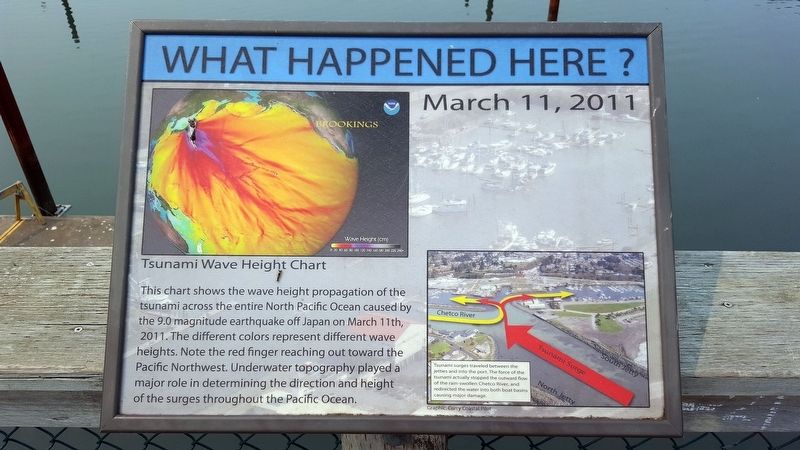 March 11, 2011 Tsunami Marker. Click for full size. March 11, 2011 Tsunami Marker image. Click for full size.