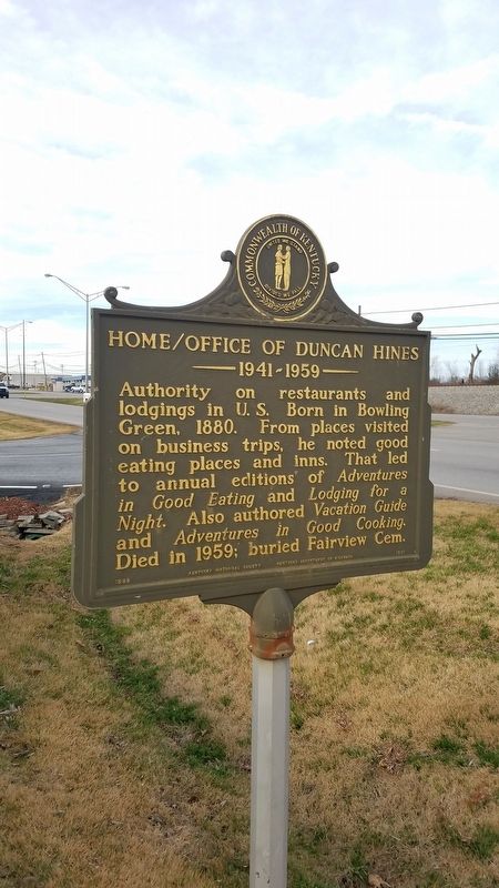 Home/Office of Duncan Hines 1941-1959 Marker. Click for full size. Home/Office of Duncan Hines 1941-1959 Marker image. Click for full size.
