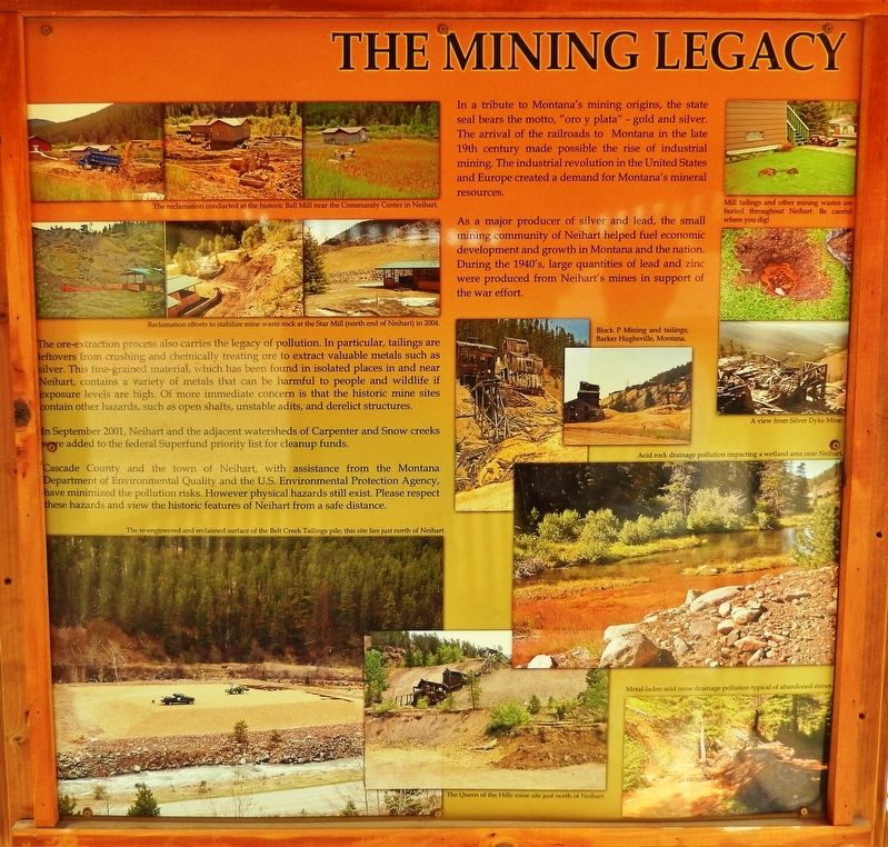 The Mining Legacy Marker image. Click for full size.