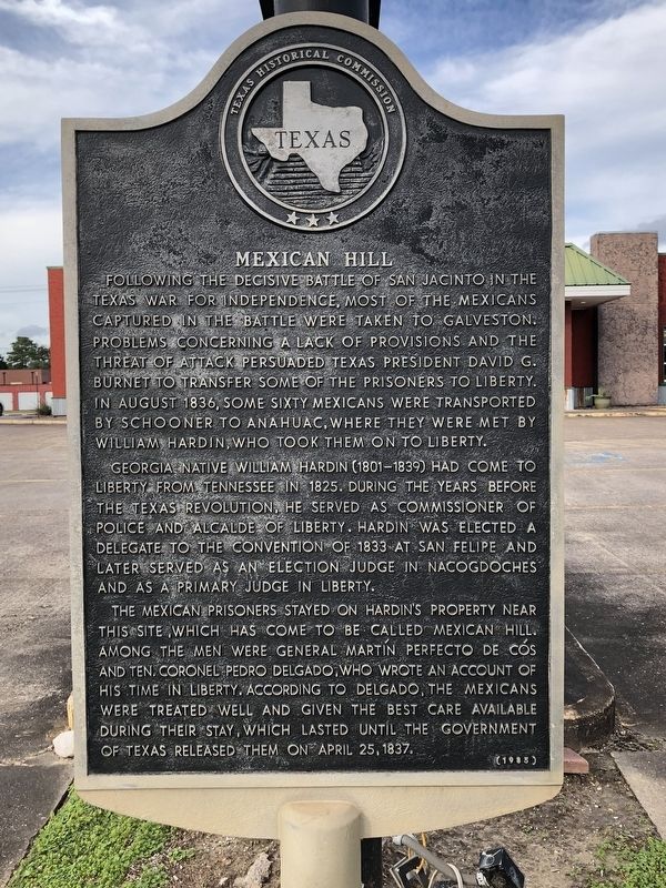 Mexican Hill Marker. Click for full size. Mexican Hill Marker image. Click for full size.