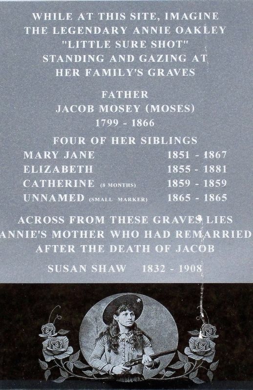 Annie Oakley Parents Grave Marker image. Click for full size.